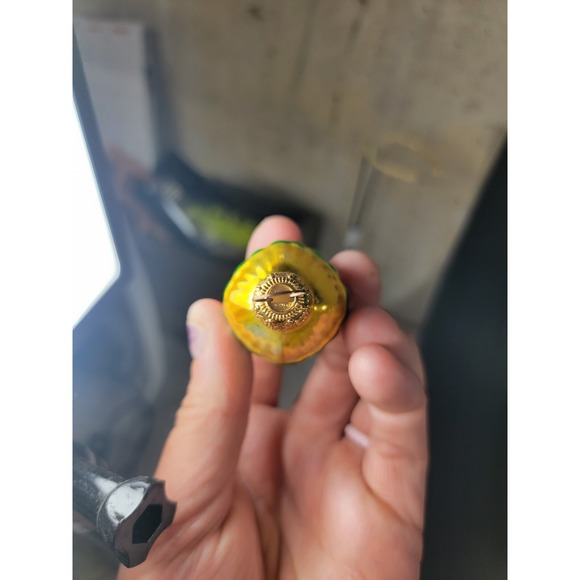 Lot of 6 Christmas Germany Blown Glitter Berry Ball Ornament House nut flower 2" - Picture 7 of 8